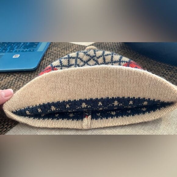 Pistil Beanie Brimmed Hat Knit Beanie Lamb Wool Blend Women OS - Picture 3 of 10